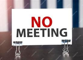 No meeting
